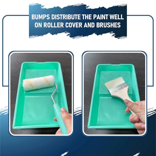 4 Inch Paint Tray, 15 Pack Plastic Paint Roller Tray - size: Paint Tray,15 Pcs