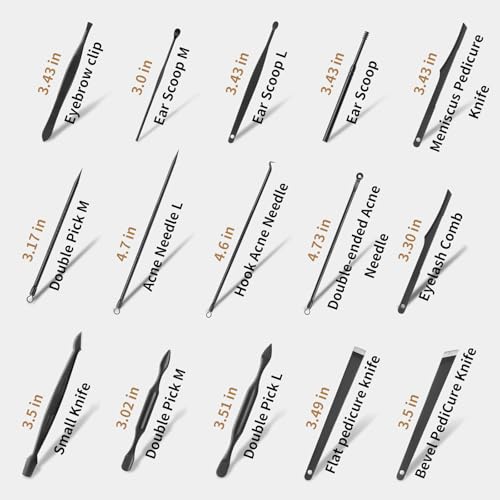 MINKINH Manicure Set Professional Nail Clipper Kit-26 Pieces for Men, Black | Stainless Steel Manicure Kit,Nail Care Tools with Luxurious Travel Case Nail Grooming Kit Gift for Husband Boyfriend Parent - color: Black