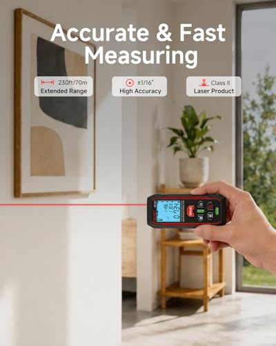 NOYAFA 230Ft Laser Measuring Tool, Digital Laser Tape Measure