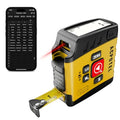 ACPOTEL Smart Digital Laser Tape Measure, 131ft Laser & 16ft Tape, App Sync | Real-Time Display, 6 Units, Distance/Area/Volume/Midpoint, 20-Value Memory, Rechargeable, Measuring Tape for Pro & DIY Use - color: Sunny Yellow
