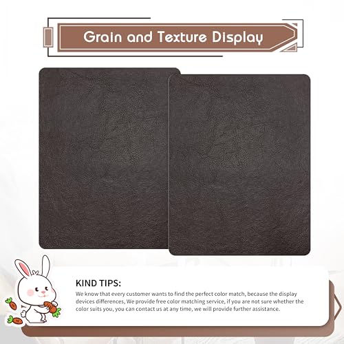 KING MOUNTAIN Leather Repair Patch,2 Packs 9 x 11 Inches self Adhesive Leather Repair Tape for Damaged Leather Furniture, Sofa Seating,Car Seats, Leather Goods（Chocolate Brown） - color: Chocolate Brown, size: 9" x 11"