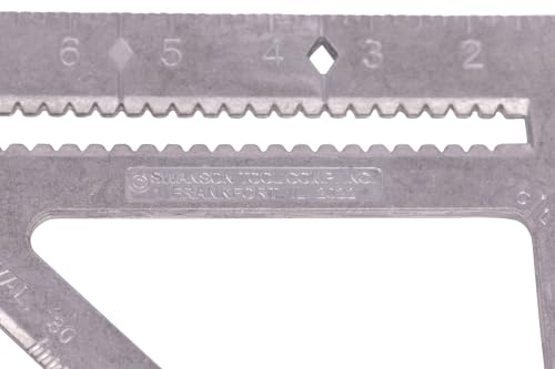 Swanson Tool Co., Inc Swanson T0108 Big 12 Speed Square Layout Tool with Blue Book, Plain gradations, 12-Inch - size: 12 inch, style: Big 12 (plain)