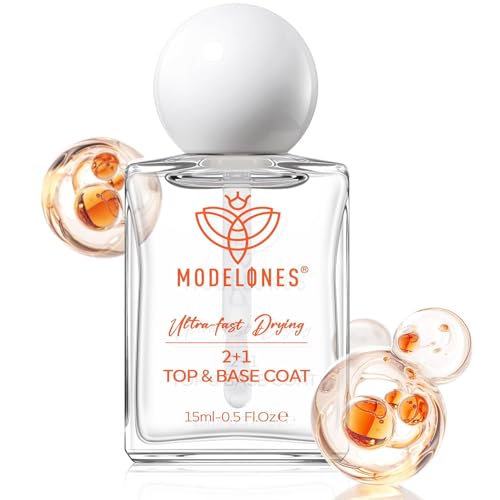 modelones 3-in-1 Nail Top & Base Coat, Quick Dry Long Lasting Shine - color: 217
