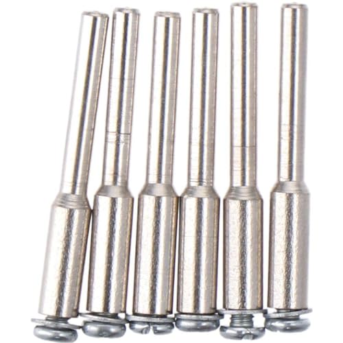6pcs 1/8" Cut Off Wheel Screw Mandrel Set, HSS Mandrel Holder Compatible with Most Rotary Tool Bit