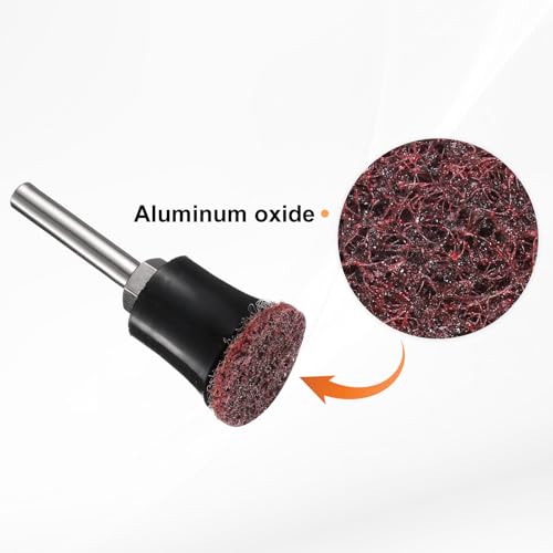 HARFINGTON 26pcs Quick Change Discs Set 1" Lock Sanding Discs with 1/4" Shank Pad Holder Medium Grit Surface Conditioning for Polish Rust Removal - size: 1"