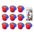 Hot and Cold Water Faucet Indicator 10 PCS | Durable Plastic, Clear Hot/Cold Markings, Tool-Free Installation, Temperature Sign Buttons Fit for 6.7-7mm Holes