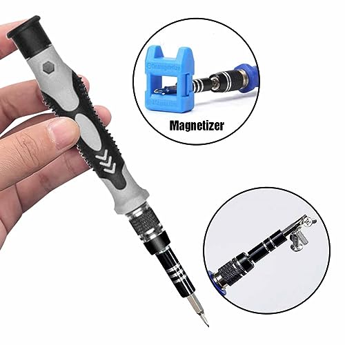 EFAITHFIX Precision Screwdriver Set, Professional 115 in 1 Magnetic Repair Tool Kit for Computer, Mobile Phone, Laptop, Tablet, Game Console, Watch, Camera, Eyeglasses, Electronics, DIY Projects, etc - size: 115 in 1