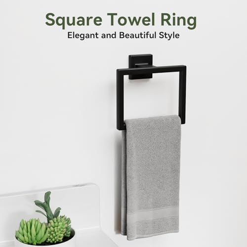 15-Pieces Matte Black Bathroom Accessories, 24 Inch Bathroom Hardware Set - color: Matte Black, size: 26 Inch (15 Pieces)