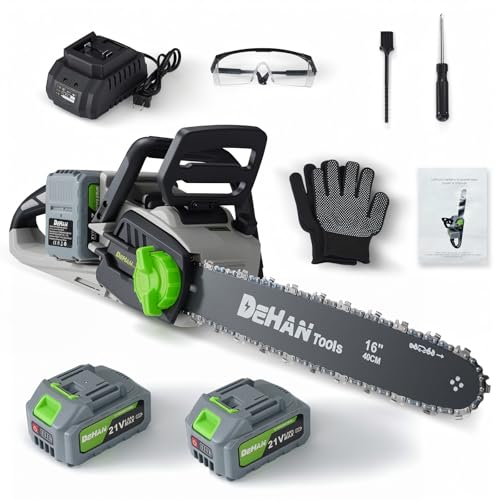 16" Brushless Cordless Chainsaw, Battery Powered Chain Saw - size: 16 inch Handheld