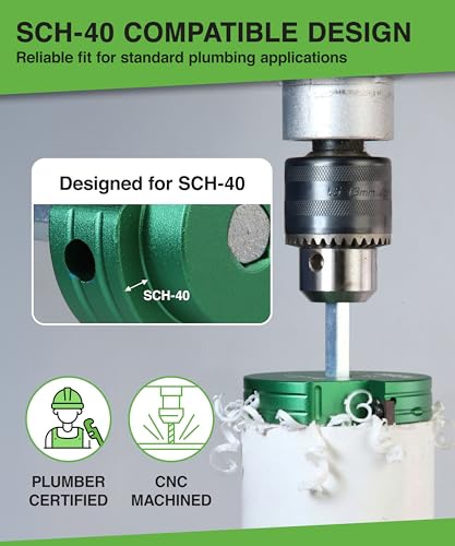 PVC Pipe Reamer Kit 9-Pc 1/2"-4" Conduit Fitting Saver for Sch 40