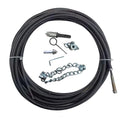 16.4 Ft Flex Shaft Sewer Cleaning Tool, Flex‑Shaft Sewer Descaling Chain, Push-Type Rotary Cable Sewer Dredge for PVC Pipes, Toilets, Traps & Industrial Boilers