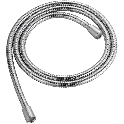 71 inches Kinkless Chromed Flexible Stainless Steel Shower Hose (Extra Long) - Replacement for Handheld Showerhead Hose - style: 71'' Chrome