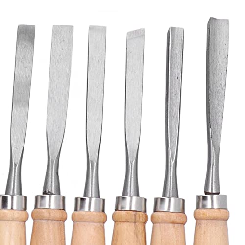 Wood Turning Chisel Set, 12Pcs x 8in/20cm HSS Blades