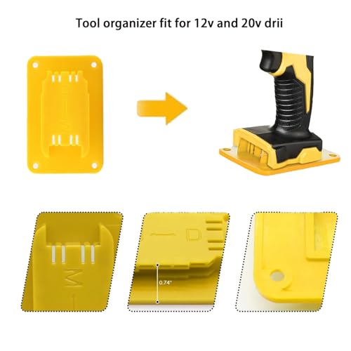 Tool Holder Wall Mount, 8 Packs, Compatible with Dewalt 12V/20V Tools,for M18 18V Tools