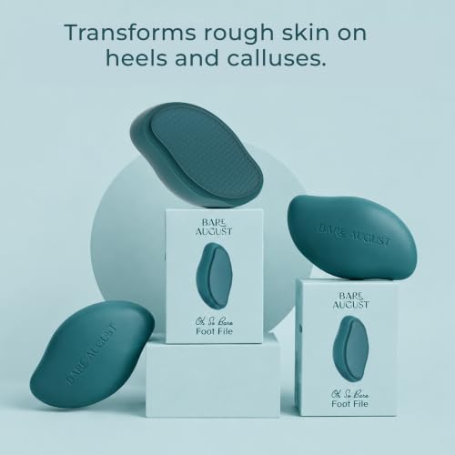 Bare August Nano Glass Foot File, Foot Callus & Dead Skin Remover, Teal - size: 1 Count (Pack of 1), style: Teal