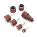 1”Long Sanding Drums and Sleeves Set with 1/4”Shank for Drill, for Sanding Smoothing Shaping Polishing Groove Fiberglass Wood,80 and 120 Grit-20pack - size: Length: 1''(sanding drums & sleeves)