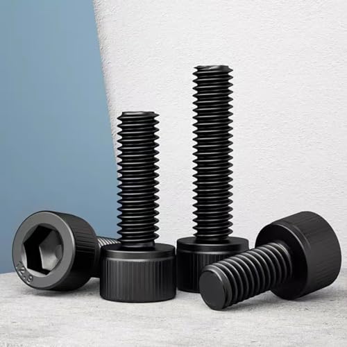 1230PCS Metric Screw Assortment Kit M2 M3 M4 M5 | 12.9 Grade Alloy Steel, Hex Socket Head Cap Bolts Nuts Washers Set, Black Zinc Plated Anti-Rust Screws for 3D Printer DIY - size: M2 M3 M4 M5
