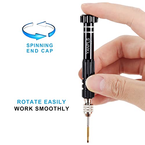 Mini Eyeglass Repair Kit Glasses Screwdriver Pocket Precision Tool - color: Black