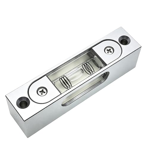 Metal high precision strip type adjustable level small level ruler rectangular horizontal bubble (noctilucent magnetic)