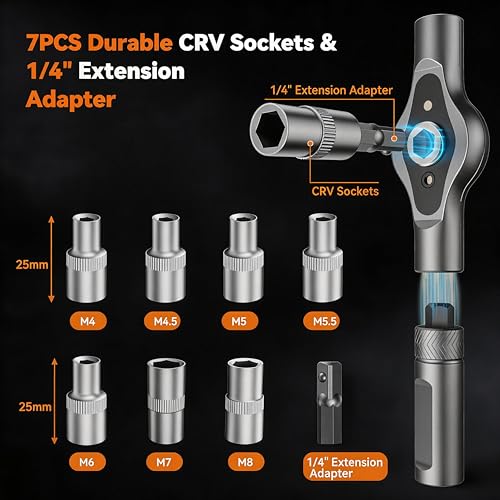 25-in-1 Ratcheting Screwdriver Set with Magnetic S2 Steel Bits, Multi Bit Screwdriver Tool Kit with Storage Case for Electronics Repair, Furniture Assembly, Computer, Bicycle & DIY Home Tools - size: 25 in 1 Grey