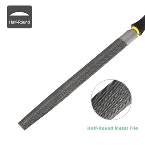 Metal File Set, 5-Piece, 10-inch,High Carbon Steel File,Work for Metal, Wood,Plastic - size: 10 inch Metal File