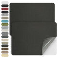 WILDREEDS 2 Pcs 8 x11 Inch Linen Repair Patches, Self-Adhesive Fabric Patch for Sofas, Couch, Furniture,Tote Bags, Car Seats (Black-Grey) - color: Black-Grey