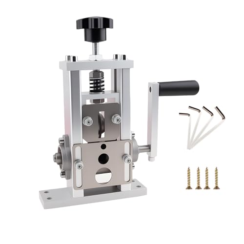 Drill & Hand Crank Wire Stripper Machine for Copper Cable Recycling | Scrapping Copper Wire Peeler for 0.06''-1'', Easy Wire Stripping for Recycling & DIY