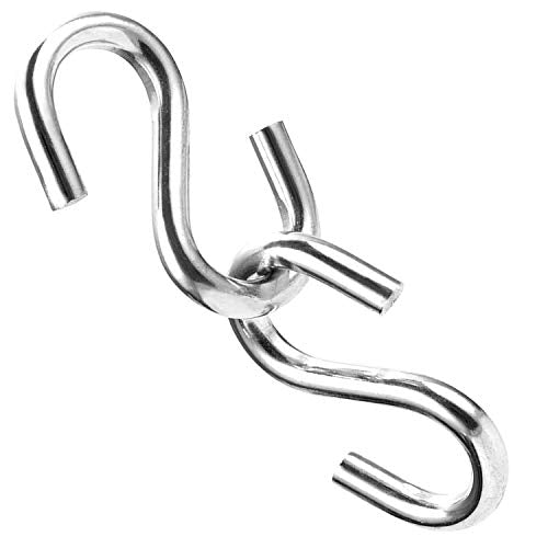 304 Stainless Steel 3 Inch S Hooks Hanging Hook Loads up to 550 lbs 4 Pcs