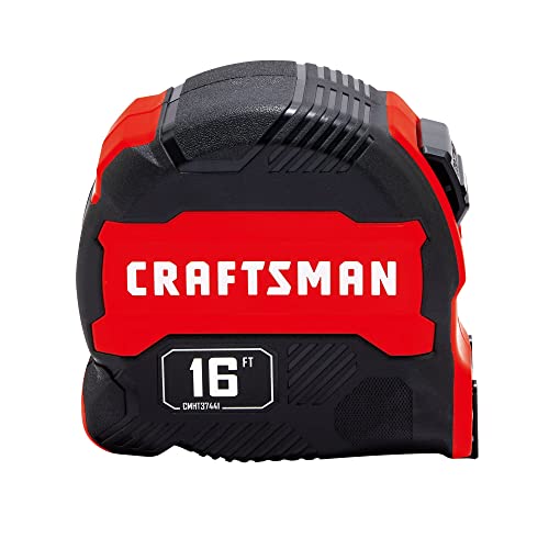 CRAFTSMAN Tape Measure, Compact Easy Grip, 16 FT (CMHT37441S) - size: 4.9 m, style: NEW - Easy Grip, 16-FT