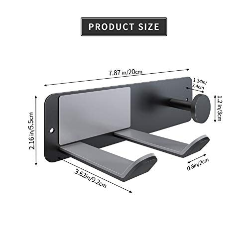 Hair Dryer Holder Wall Mounted, Stainless Steel Self Adhesive Blow Dryer Holder Rack for Dyson Supersonic Hair Dryer,Black - color: Black