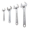 BLACK CANYON Adjustable Wrench Sets 12/10/8/6 Inch, Wide Jaw Spanner with Imperial and Metric, Premium Chrome Forged Steel for Automotive Plumbing, Household Repairs and DIY - size: 6/8/10/12 in