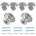 Silver Cabinet Knobs 1.18" Diameter, 6 Pcs - color: Silver, size: 6 Pack