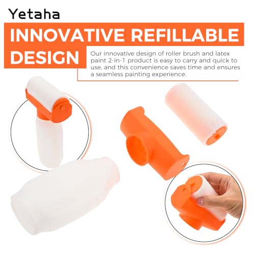 Yetaha 500ml Orange Refillable Paint Roller Kit