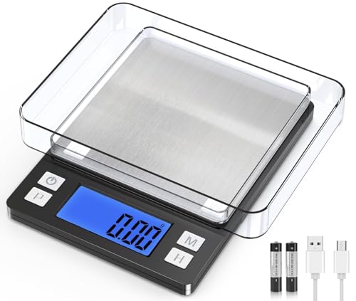 BOMATA 0.01g Small Digital Gram Scale, Upgraded 1kg Jewelry Scale - size: 0.01g/1kg Black