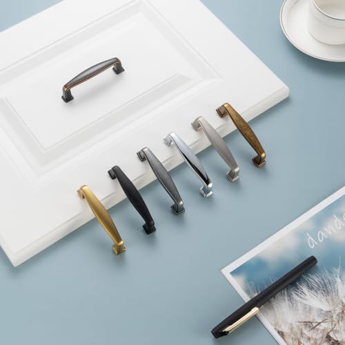 KOOFIZO 10 Pack 3 in Oil Rubbed Bronze Cabinet Pulls, Drawer Handles 1817 - color: Oil Rubbed Bronze, size: 3" CC - 10Pcs