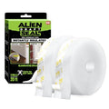 Alien Draft Insulation Tape Transparent Silicone Weather Stripping Door Seal Strip and Under Door Draft Stopper for Windows and Door Bottoms As Seen On TV (20 Feet - 2 Rolls) - size: 20 Feet - Pack of 1