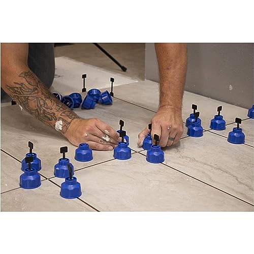 MARSHALLTOWN FASTcap Spacer Bases, Straight, 1/8 Inch, Tile Leveling | Straight Spacer Bases, 1/8 Inch, Tile Leveling System, Even Grout Lines, Bag of 50, BASE18STR