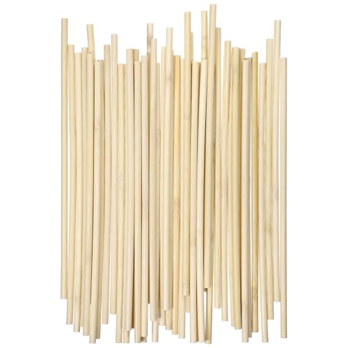 30PCS Wooden Dowel Rods, 10" X 6mm Dowel Rods Wood Sticks Wooden Dowels Round Unfinished Wood Sticks for Crafts Arts and Diyers
