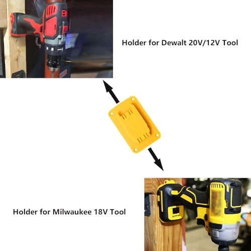 Tool Holder Wall Mount, 8 Packs, Compatible with Dewalt 12V/20V Tools,for M18 18V Tools