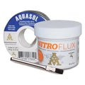 AIM Plumbing Solder Kit with solder wire, flux and brush, Solder for Plumbing Repairs (113g / 4oz) - size: Plumbing Kit (4oz Solder, 2oz Flux, Brush)