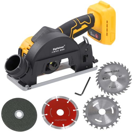 Brushless Mini Circular Saw for DEWALT 20V Battery, 2-in-1 Cutter & Grinder
