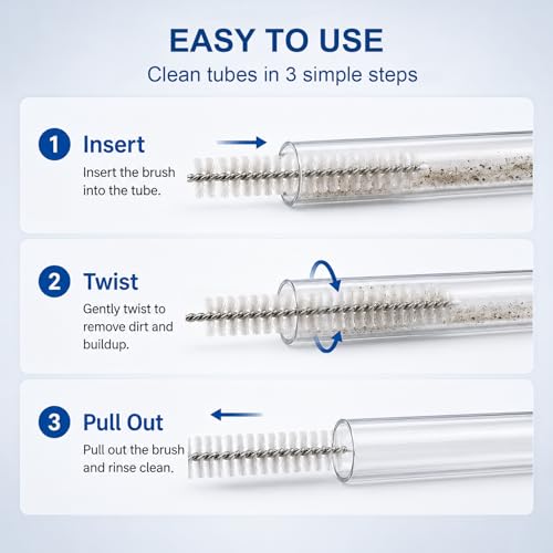 40-Inch 4-Pack Extra Long Pipe Cleaner Brushes for Straws & Kegerator Tubes