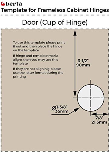4-Pack Full Overlay Frameless Soft-Close European Hinges - size: 4 Pieces