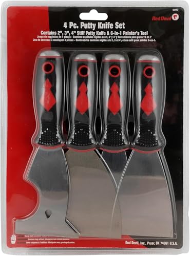Red Devil 6090 4 PC. Putty Knife Set