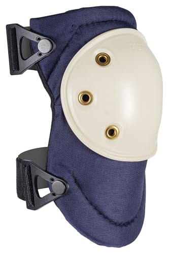 Alta 50903 Altapro Knee Pads AltaLOK, White Hard Round Cap, Navy - color: White/Navy, style: AltaLOK Fastening
