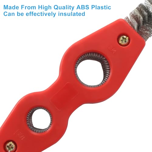 Hitefu 4-in-1 Copper Pipe Cleaner, Red - color: Red