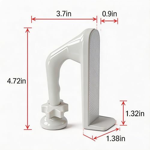 Portable Door Stopper, Aluminum Alloy Anti-Slip Safety Device, Suitable for Personal Protection During Travel or Apartment Living.(White) - color: White