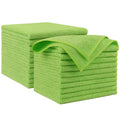 AIDEA Microfiber Cleaning Cloth-20PK, Microfiber Towels for Cars, 12"×12" - color: Green, size: 20PK