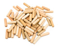 Berta 100-Pack, 5/16" x 1 1/2" (8 mm x 40 mm) Wooden Dowel Pins, Straight Dowel Rods Made of Hard Wood, Fluted Wood Dowel Plugs with Beveled Ends Tapered for Easy Insertion, for Woodworking (100)