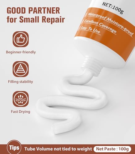 NINGOO Drywall Repair Kit,2 Pack Wall Repair Paste for Wall Holes & Cracks